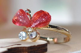 韓版時尚淑女閃鉆蝴蝶耳環 廠家直銷，精致與優雅的完美結合